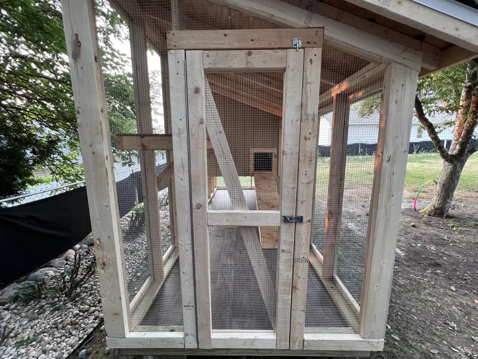 Main entrance to coop