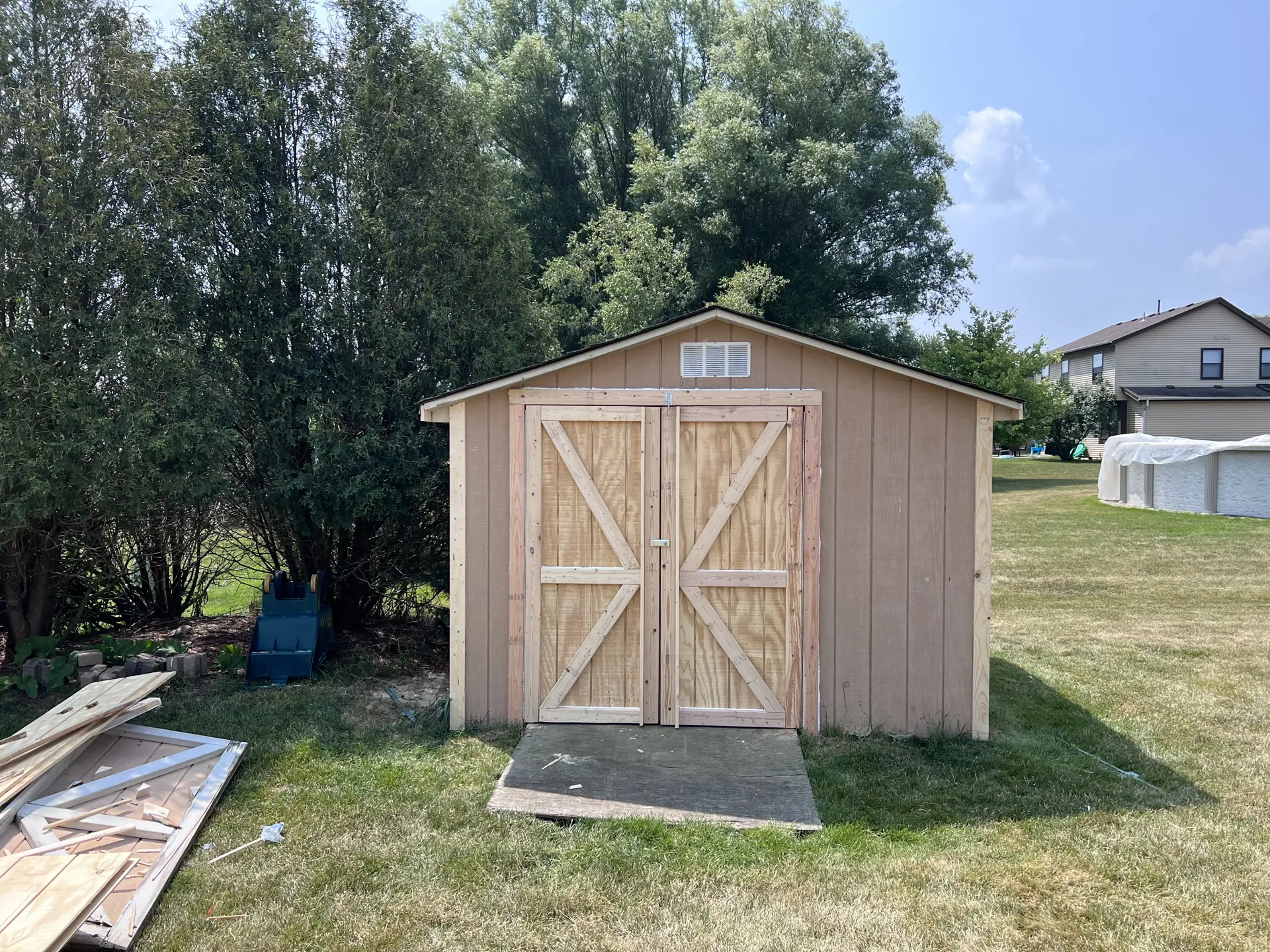After shed repair