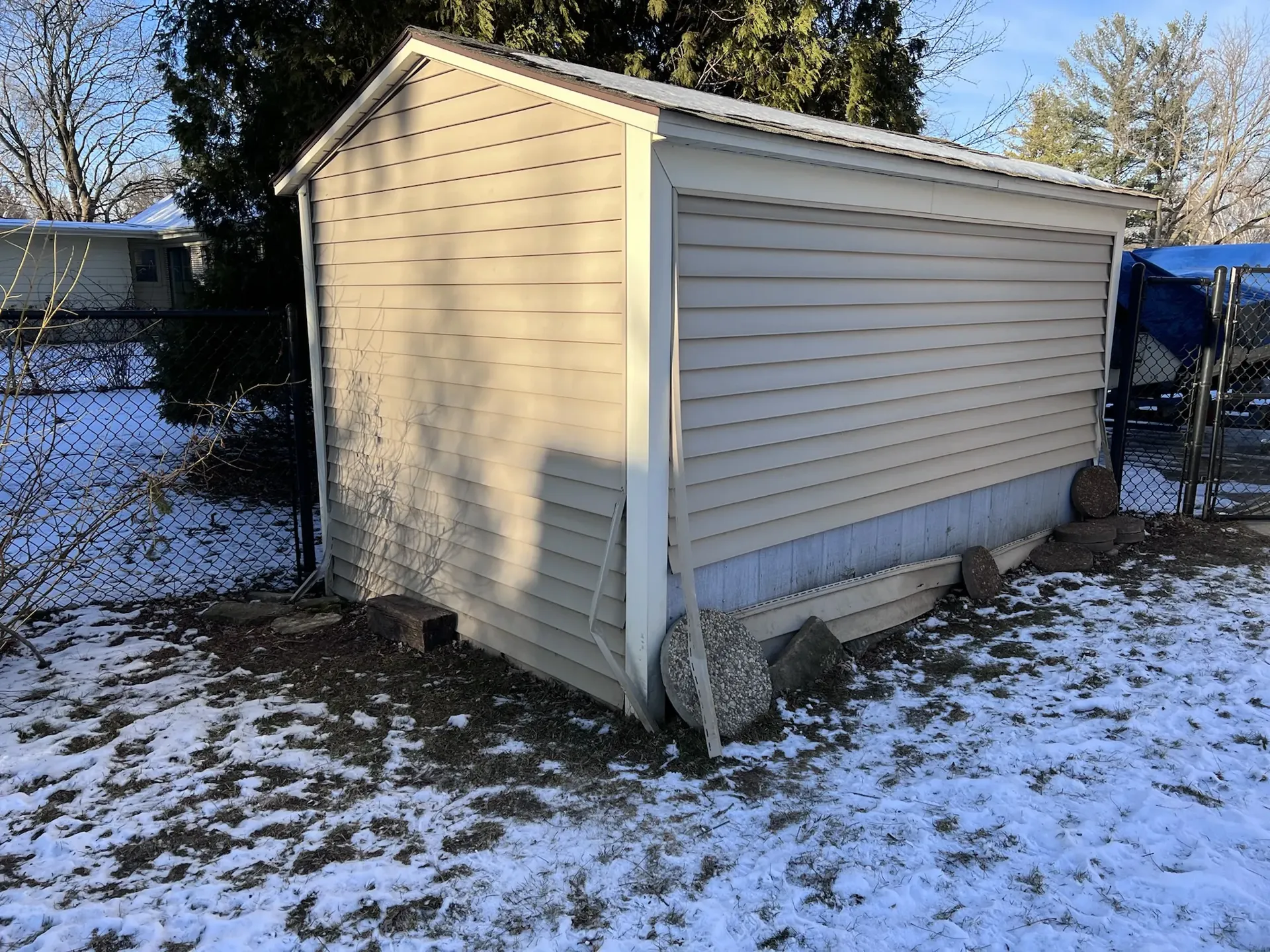 Before siding repair